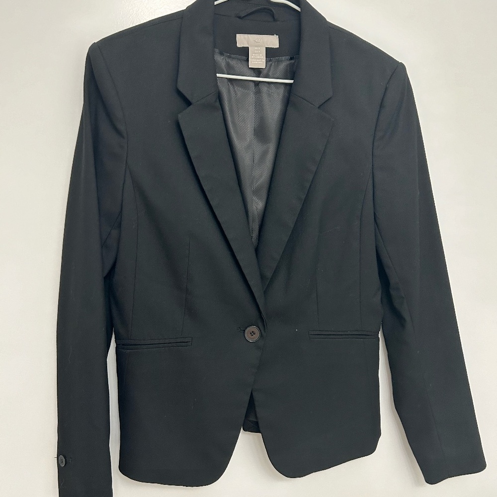 Black Tailored Blazer (Size: small)